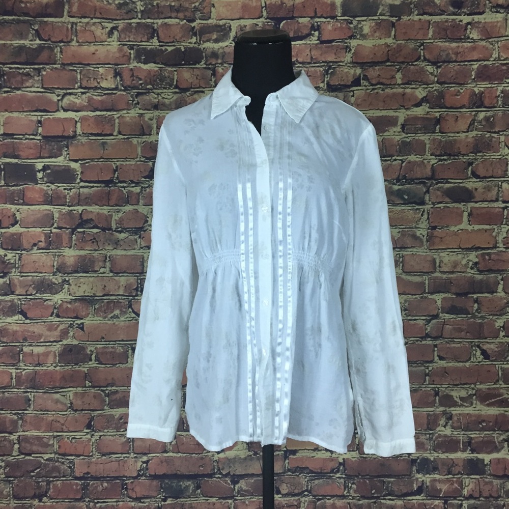 Sonoma White Button Down Shirt